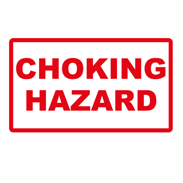 Choking Hazard Labels - 70 x 40mm Labels | Warning Labels | PPI Labels