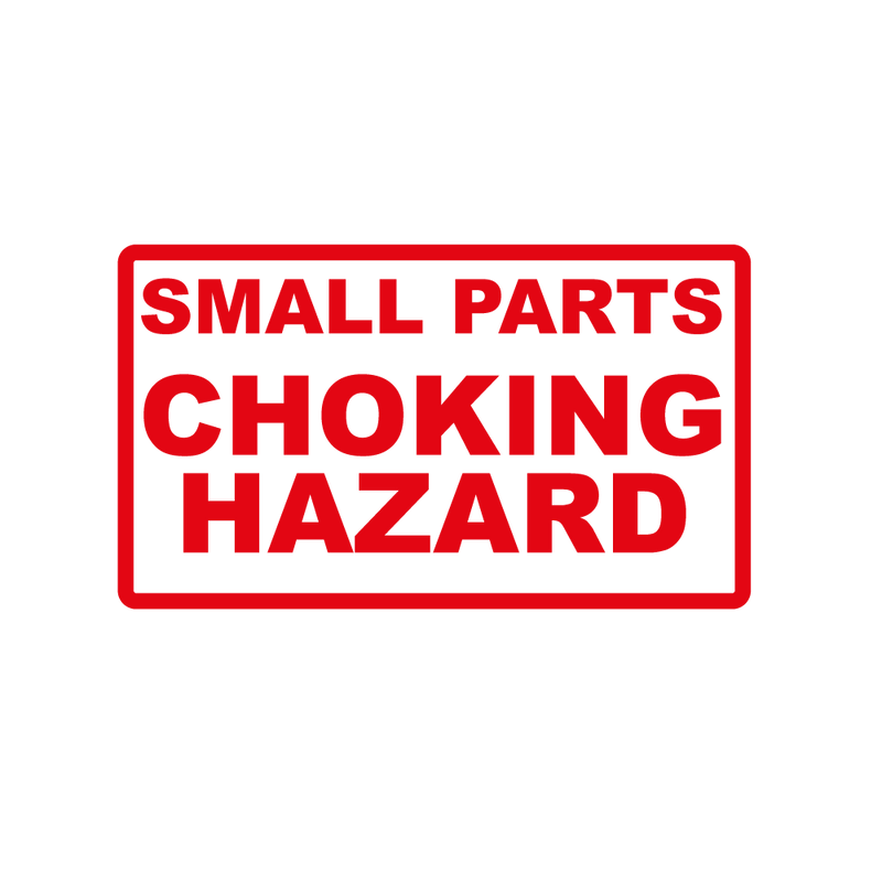 Small Parts Choking Hazard - 70 x 40mm Labels | Warning Labels | PPI Labels