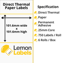 Zebra Printer Labels - Thermal Eco Labels For Zebra Printers