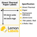 Zebra Printer Labels - Thermal Eco Labels For Zebra Printers