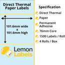 Zebra Printer Labels - Thermal Eco Labels For Zebra Printers