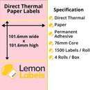 Zebra Printer Labels - Thermal Eco Labels For Zebra Printers