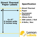 Zebra Printer Labels - Thermal Eco Labels For Zebra Printers