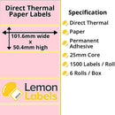 Zebra Printer Labels - Thermal Eco Labels For Zebra Printers