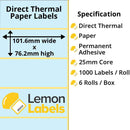 Zebra Printer Labels - Thermal Eco Labels For Zebra Printers