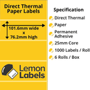 Zebra Printer Labels - Thermal Eco Labels For Zebra Printers