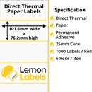 Zebra Printer Labels - Thermal Eco Labels For Zebra Printers