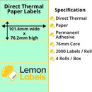 Zebra Printer Labels - Thermal Eco Labels For Zebra Printers