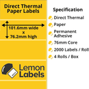 Zebra Printer Labels - Thermal Eco Labels For Zebra Printers
