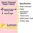 Zebra Printer Labels - Thermal Eco Labels For Zebra Printers