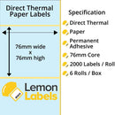Zebra Printer Labels - Thermal Eco Labels For Zebra Printers