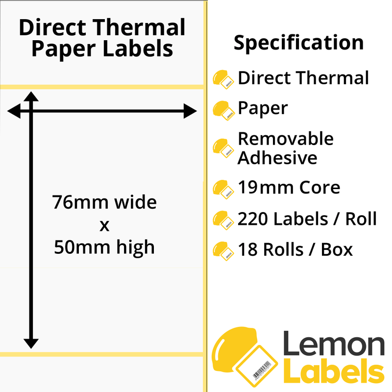 Labels For Zebra ZQ520 | ZQ620 | ZQ630 Mobile Printers On 19mm Cores