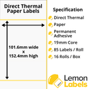 Labels For Zebra ZQ520 | ZQ620 | ZQ630 Mobile Printers On 19mm Cores